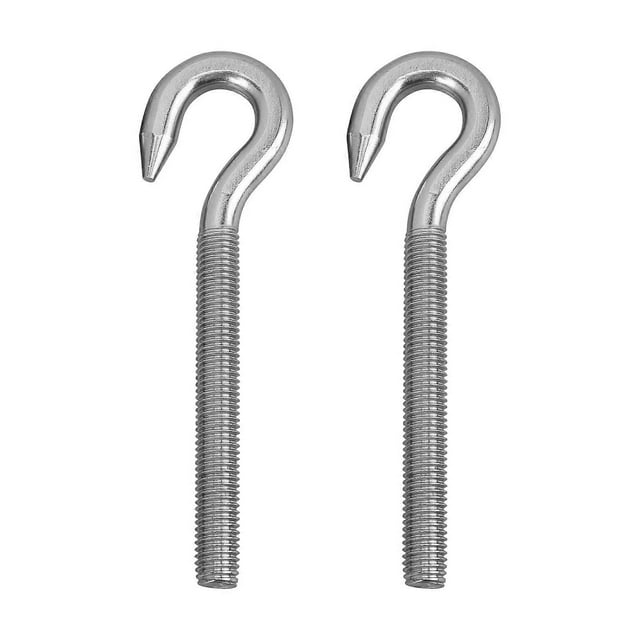 2pcs M12 Screw Hook Stainless Steel High Hardness Corrosion Resistant