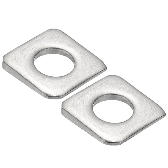 2pcs M18 Beveled Square Washers, 18x40mm Missing Angle Square Beveled Washers Bearing Strut Plate Flat Spacer 304 Stainless Steel for Bolts Wedge Shim Leveling Fastener Nut Gasket