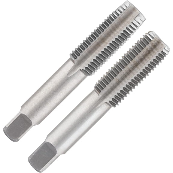 2pcs M20x1.5 Tap, M20 Metric Thread Tap Right Hand Thread Tapping Tool, HSS Thread Milling Taps (M20 x 1.5, Taper & Plug Tap)