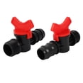 thumbnail image 1 of 2pcs M25 Male Thread Ball Valve Barb Hose Connector for 25mm Inner Dia Pipe, 1 of 5