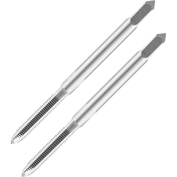 2pcs M3x0.5 Machine Tap, M3 Metric Thread Tap HSS Thread Tapping Tool, 3 Straight Flutes Thread Milling Taps (M3 x 0.5)