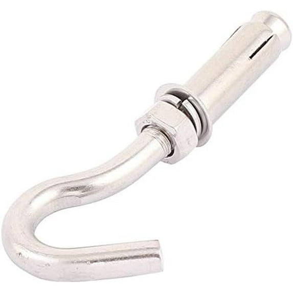 2pcs M6/M8/M10/M12 Male Thread Sleeve Anchor Expanding Hook Expansion Bolt Screw - (Thread Diameter: M6)