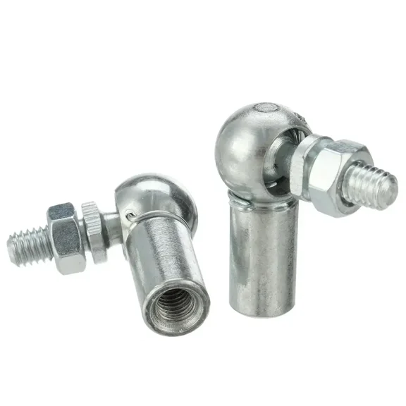 2pcs M6 M8 M10 Universal Silver Boot Bonnet Trunk Gas Strut End Fitting Pin Ball Joint Valve Spring Holders