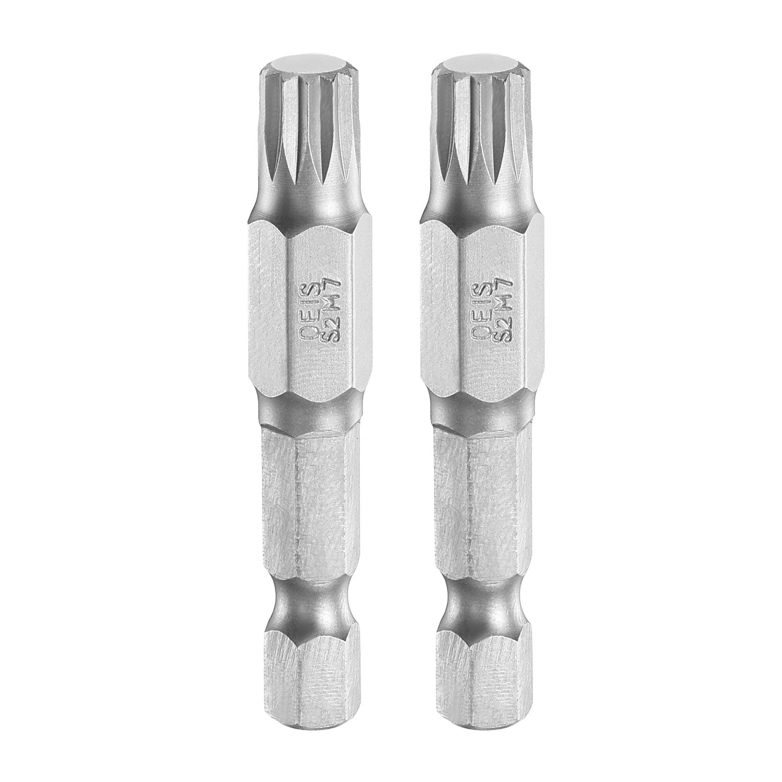 2pcs M7 Triple Square Spline Bit 1/4