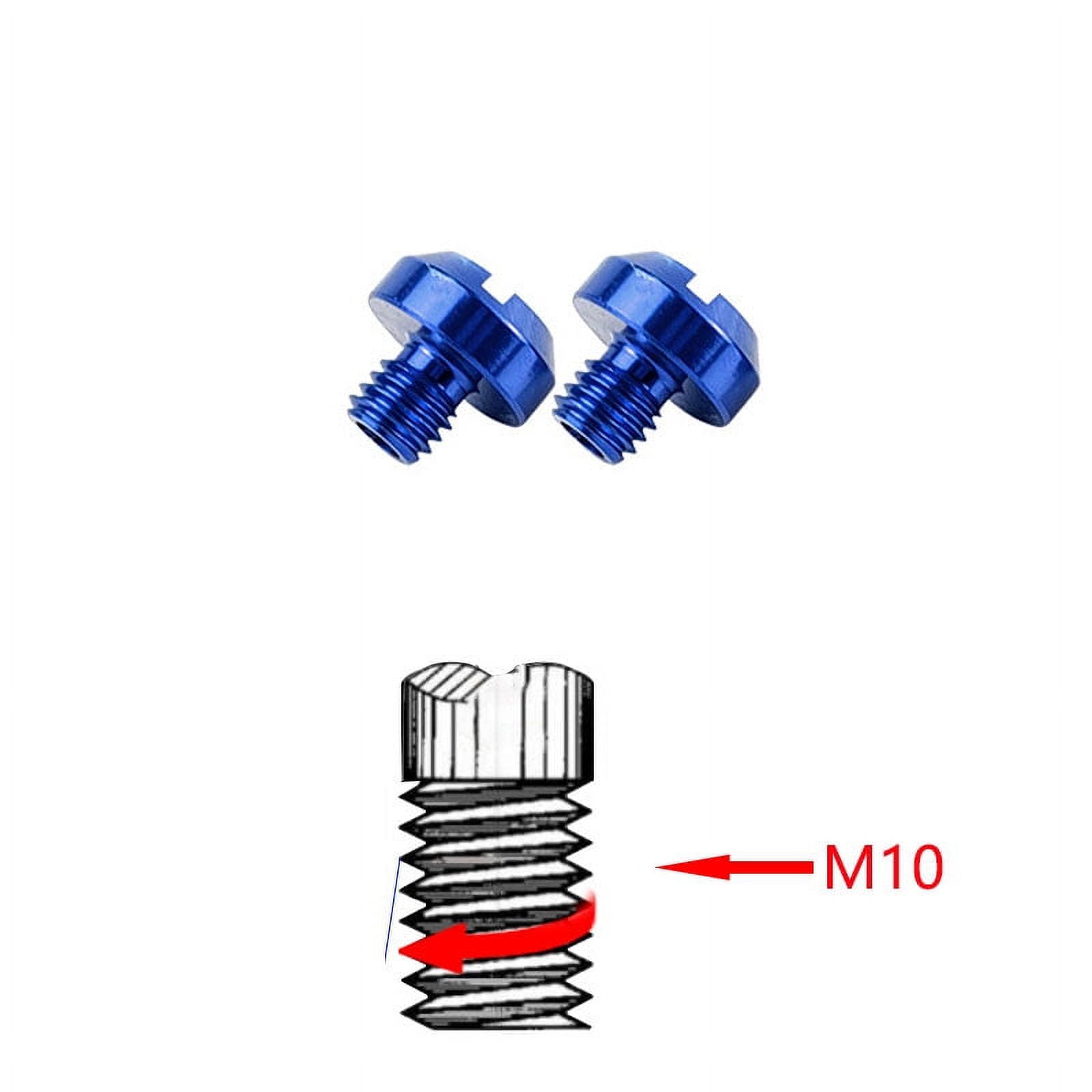 2pcs M8 / M10 Motorcycle Rear View Mirror Hole Plugs Screws Aluminum