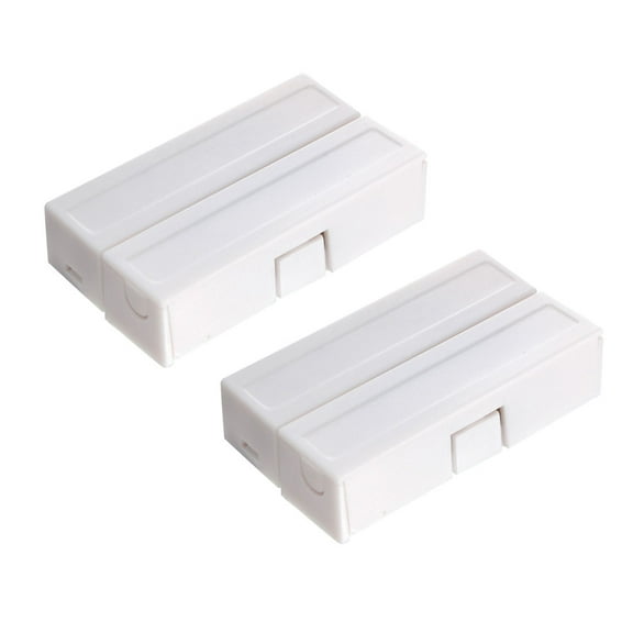 2pcs MC-51 Surface Mount Wired NC Door Sensor Alarm Magnetic Reed Switch White