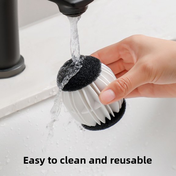 2pcs Magic Laundry Pilling Balls (2-Packs)/Lint Remover & Anti-Tangle Wash Balls/Pet Hair Removal/Essential for Households with Pets.Tangle Wrinkle-Free Plastic Laundry Helper for Washer & Dryer