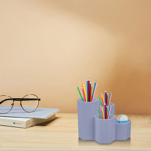 2pcs Makeup Brush Holder Organizer,Pencil Holder for Desk Pens Cup Pencil Organizer Cute Pen Holder for Desk Desktop Supplies and Accessories for Office/Home