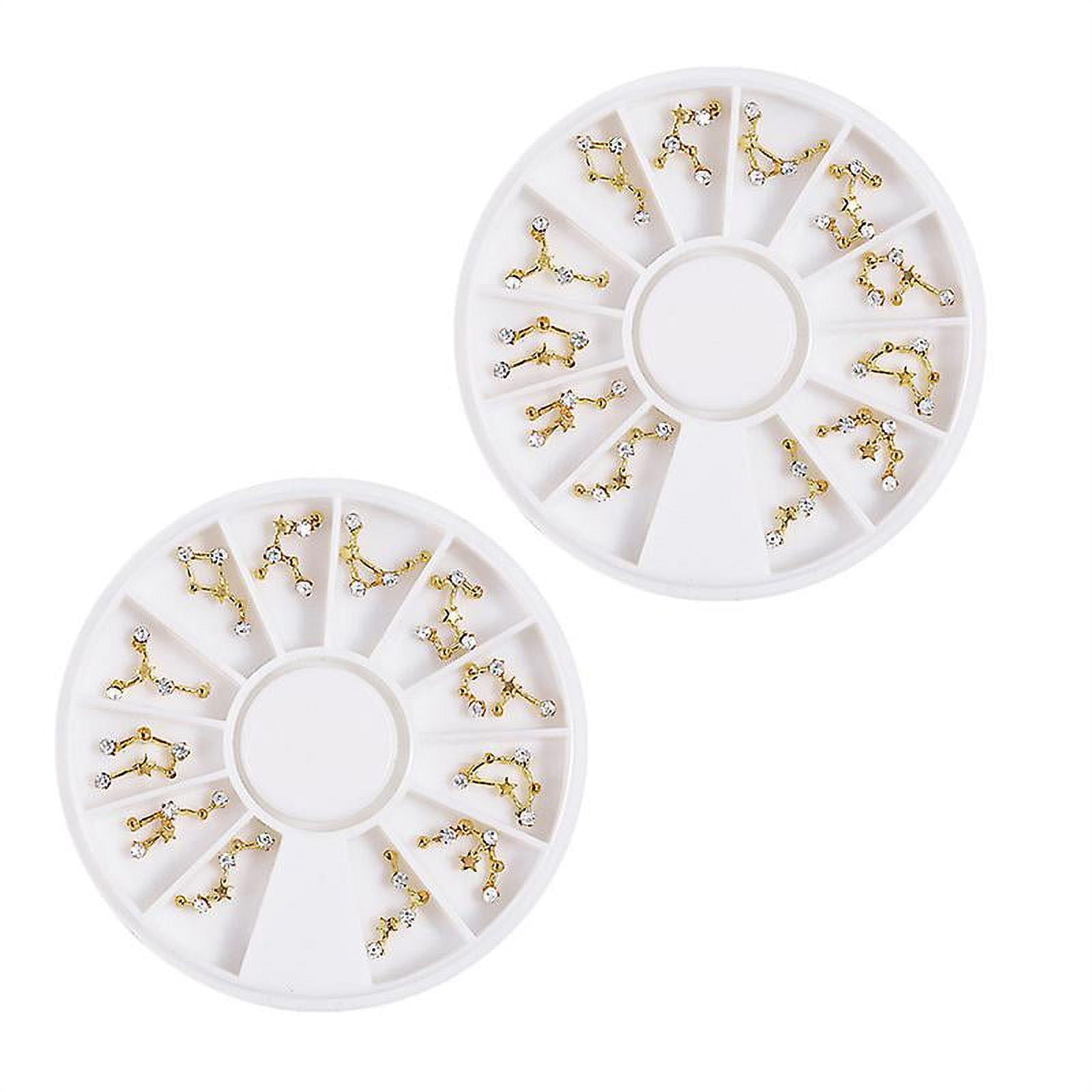2pcs Manicure Turntable Stickers