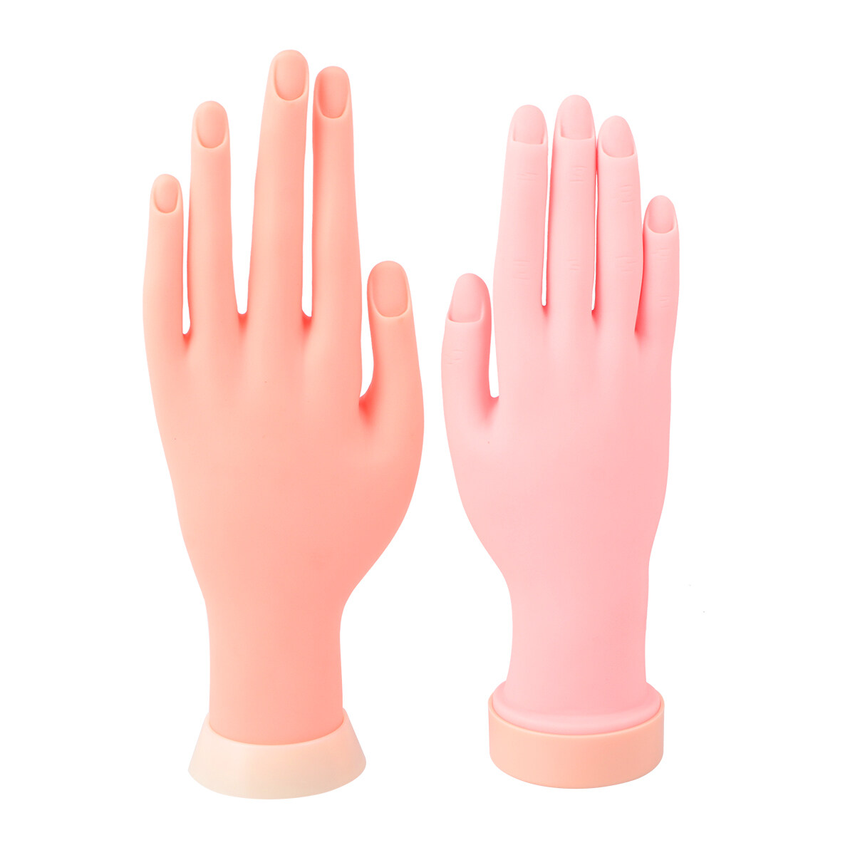 2pcs Manicures Practice Hand Model Nail Art Practice Fake Hand