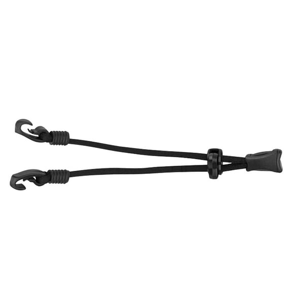 Adjustable Strap Mask Lanyard Black Polyester 2Pcs