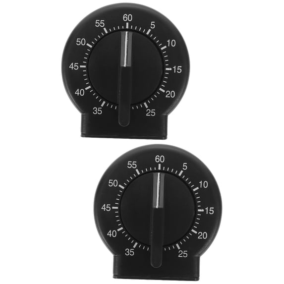 2pcs Mechanical Timer Home Kitchen Baking Timer Small Management Tool