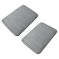 thumbnail image 1 of 2pcs Memory Foam Bath Mat Rug, 23.6 x 15.7 inches, Comfortable, Soft, Super Water Absorption, Machine Wash, Non-Slip, Thick, Easier to Dry for Bathroom Floor Rugs, 1 of 5