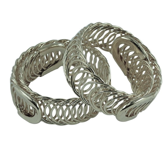 2pcs Memory Wire Bracelet Spiral Armband Bangle Bracelet Steel