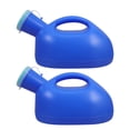thumbnail image 1 of 2pcs Men'S Urinal Bottle: Portable Pee Container Bedside Plastic Pee Bottle With Screw On Lid Travel Urinal Collection Containers, 1 of 9