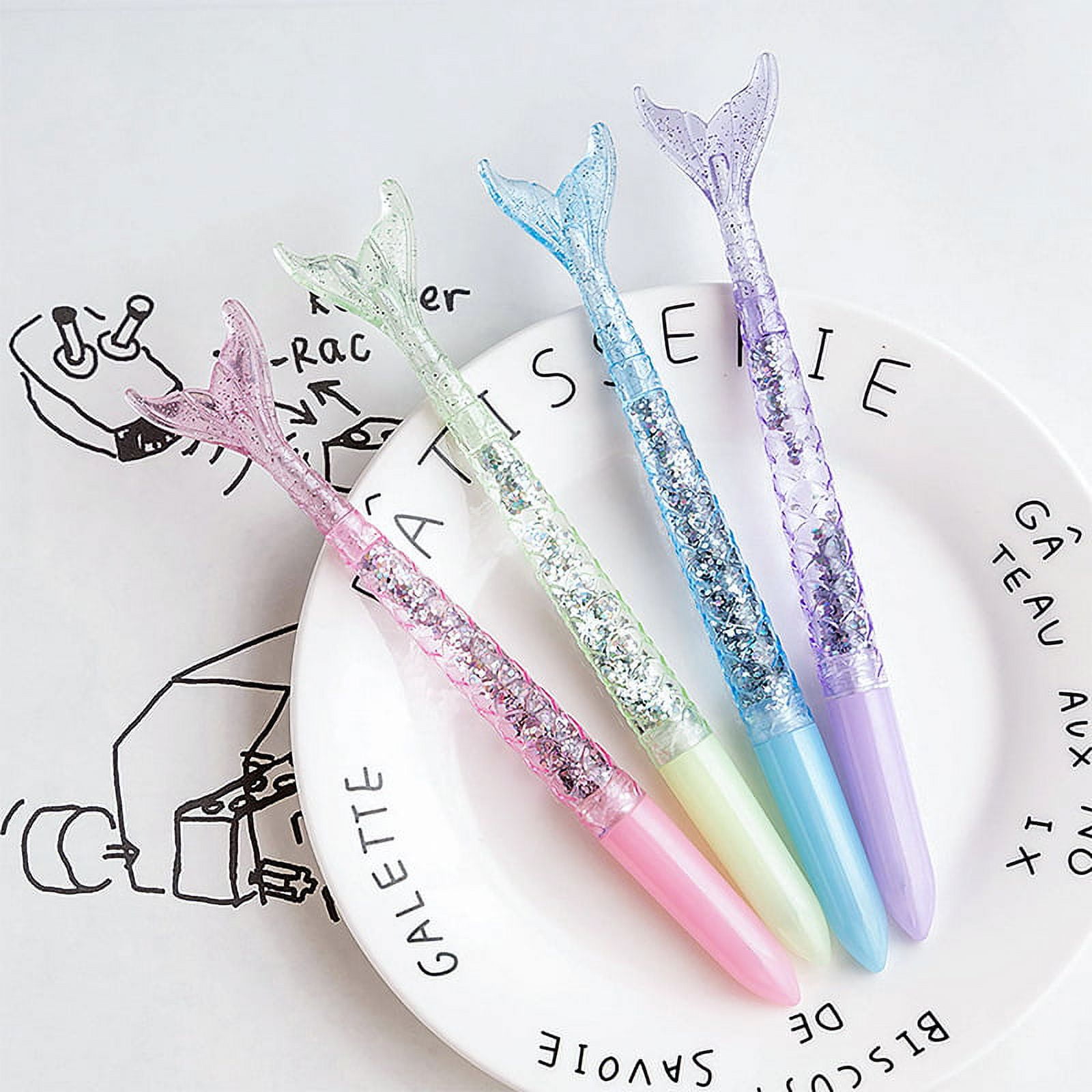 Wholesale Mermaid Tail Glitter Ballpoint Pen Fashionable Novel Office Gift  And School Supply For Students From Esw_house, $0.75