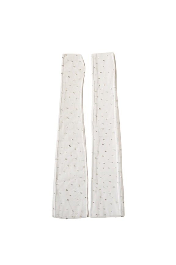 2pcs Mesh Dance Sleeves Elastic Evening Oversleeves Sunscreens Arm Sleeves