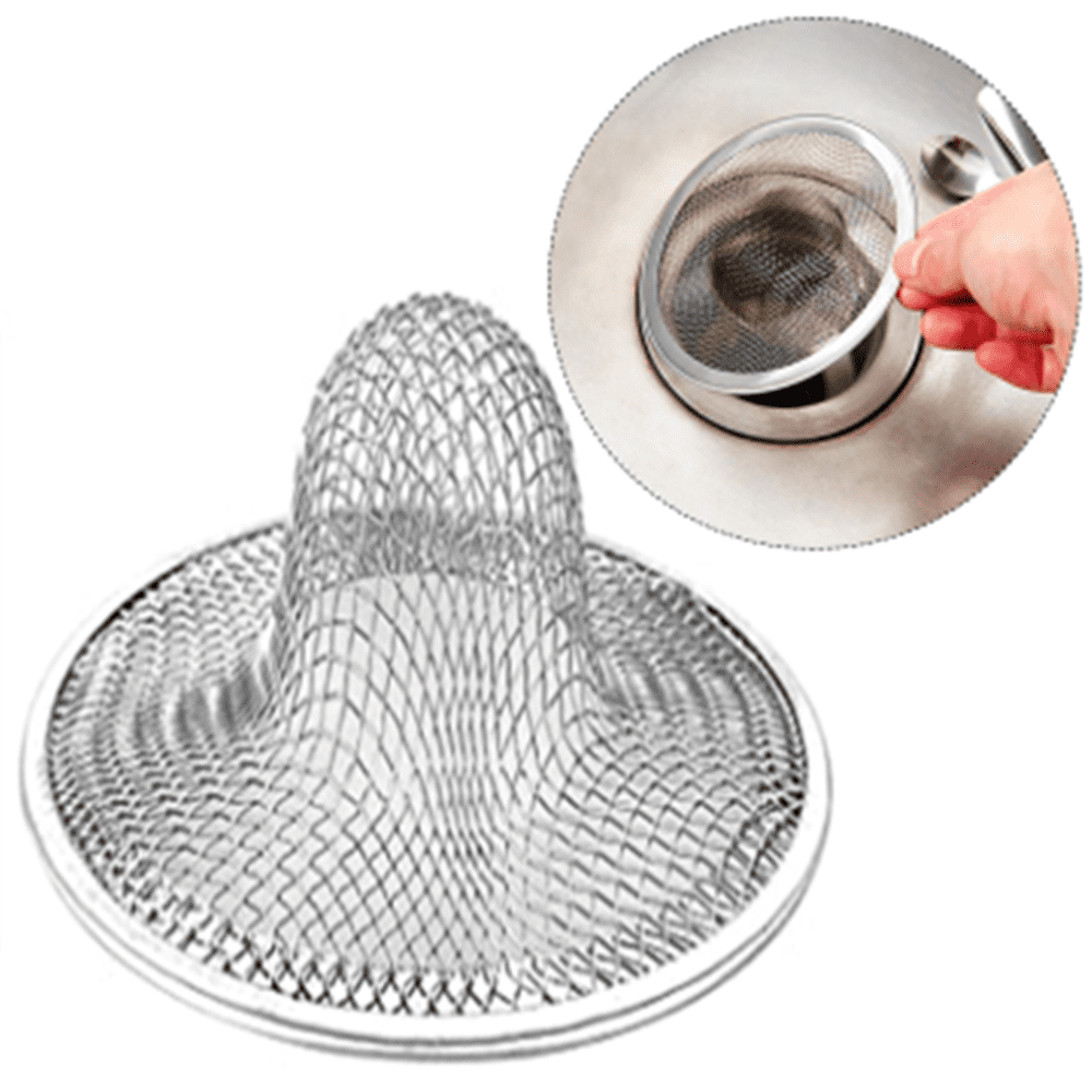 2pcs Mesh Sink Strainer, 2.75" Top/1" Stainless Steel Slop Basket