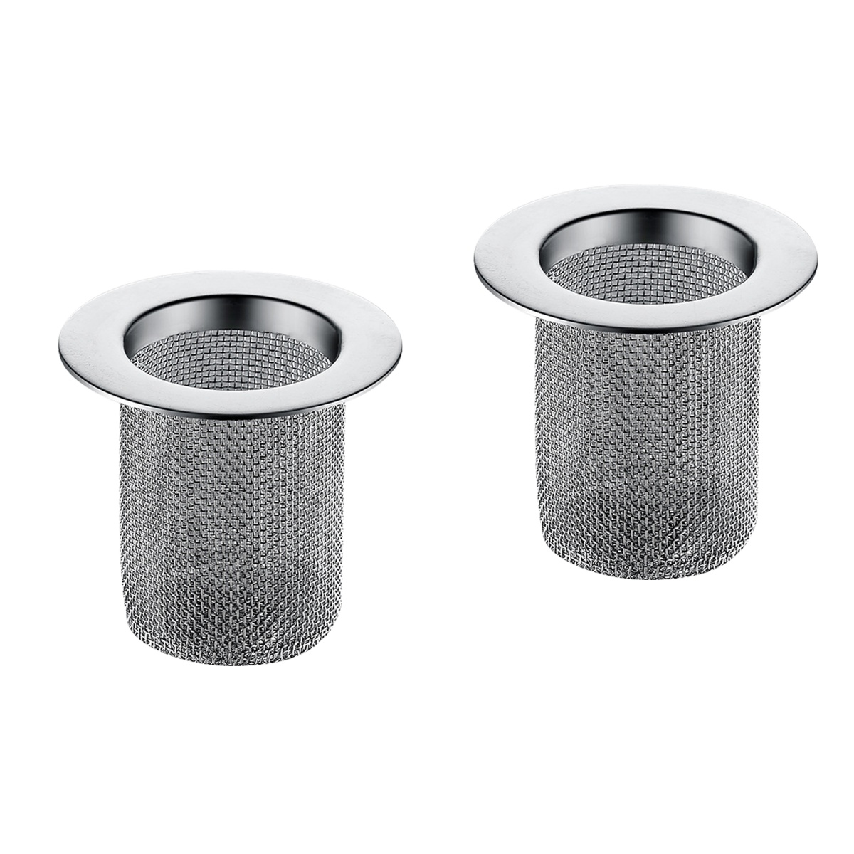 2pcs Mesh Sink Strainer Stainless Drain Hole Trap Kitchen Sink Filter