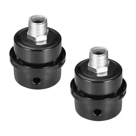 2pcs Metal Air Filter , 0.63" MPT Diameter, 2.87" Height, 2.44" Diameter