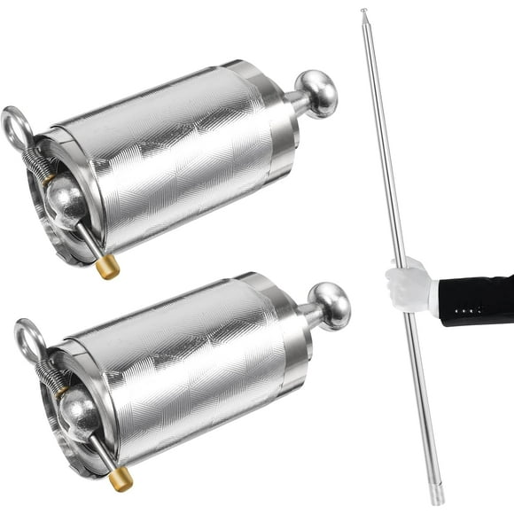 2pcs Metal Appearing Cane Magician Wand Retractable Collapsible for Professional Magician Stage Close- up Magician Tricks Accessories