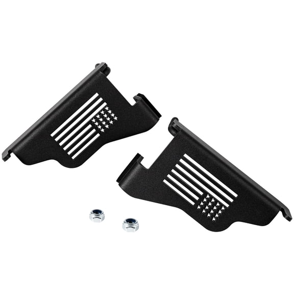2pcs Metal Front Door Foot Pegs Rest Pedals for Jeep Wrangler JK JL 2007-2017