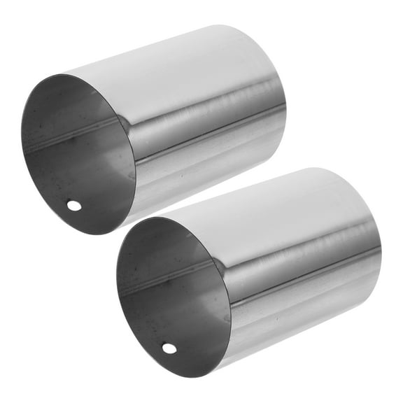 Raindrops Stainless Steel Handrail End Cap for Home Use Durable and Easy Installation Silver Color Fits Various Handrails 2 Pieces