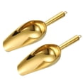 thumbnail image 1 of 2pcs Metal Ice Scoop, 11" x 4.1"Stainless Steel Ice Scooper for Home Bar Use, Gold, 1 of 6