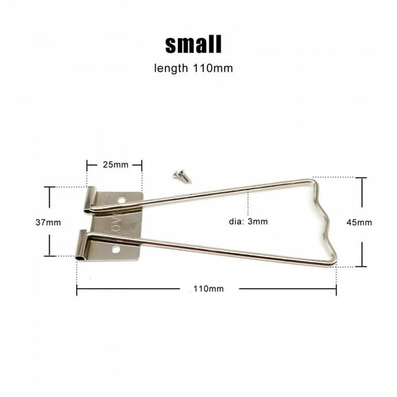 2pcs Metal Iron Picture Photo Frame Art Work Display Easel Back Board Backboard Holder Pedestal Bracket Stand Prop Up Support