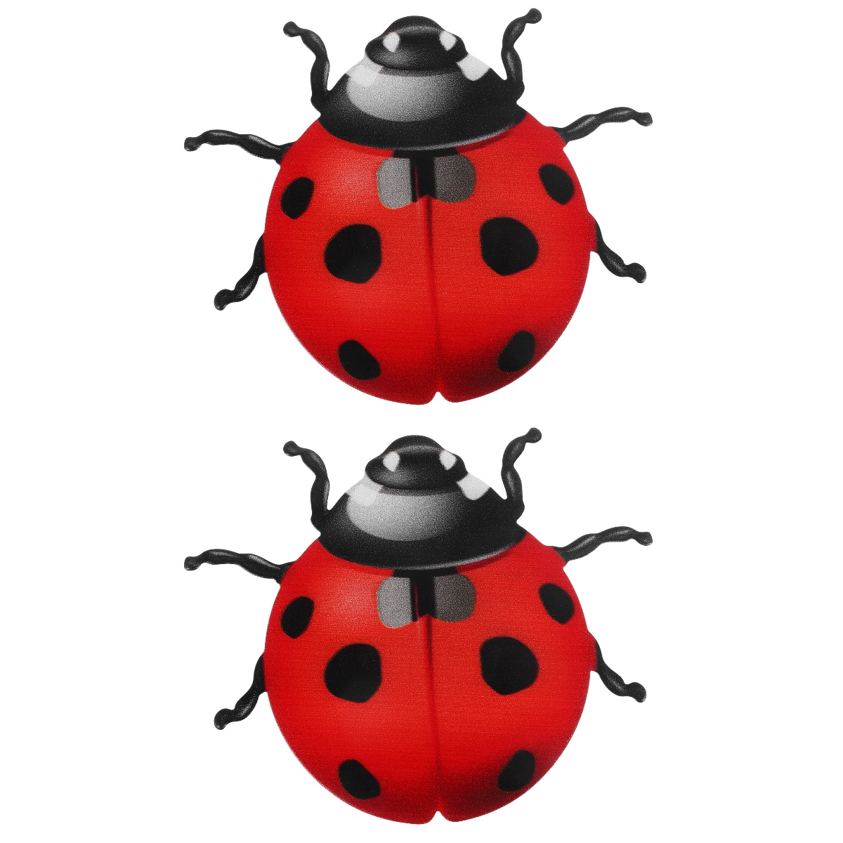 2pcs Metal Ladybug Wall Decor Cute Ladybugs Metal Wall Art Wall