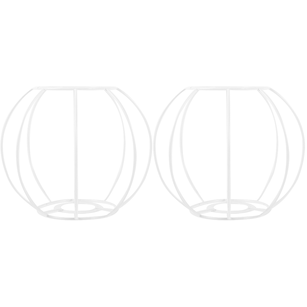 2pcs Metal Lamp Shade Frame Lampshade Ring Frame Table Lamp Shade Frame ...