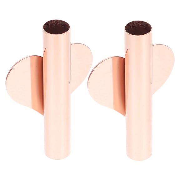 Homoyoyo Rose Iron Wall Vase Set of 2 for Floral Arrangements Decorative Home Wall Decor