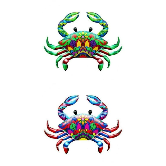 2pcs Metal Wall decor for art Outdoor Yard Patio Home Decorative Sculpture