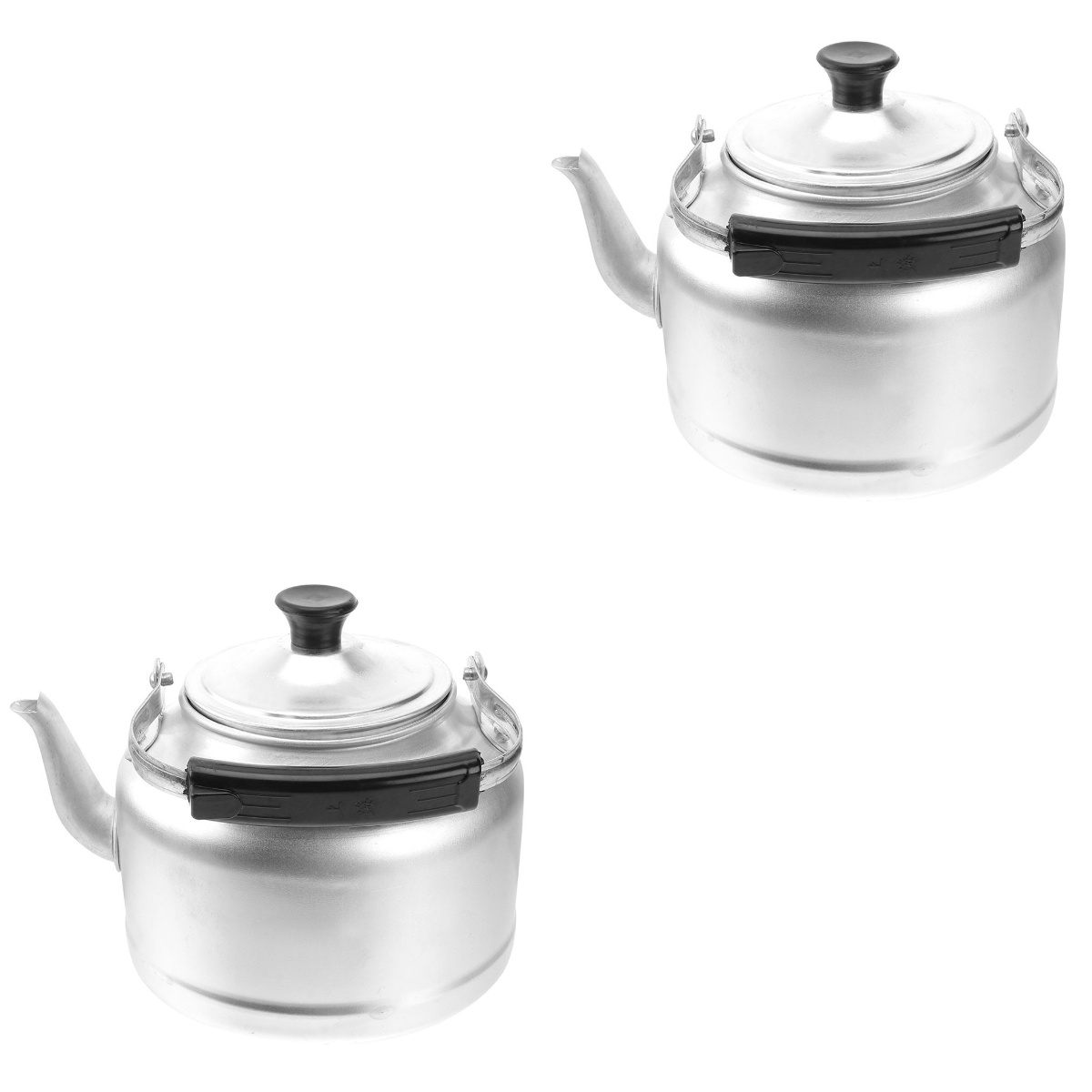 2pcs Metal Water Boiler Vintage Water Kettle Large Water Pot Metal Tea