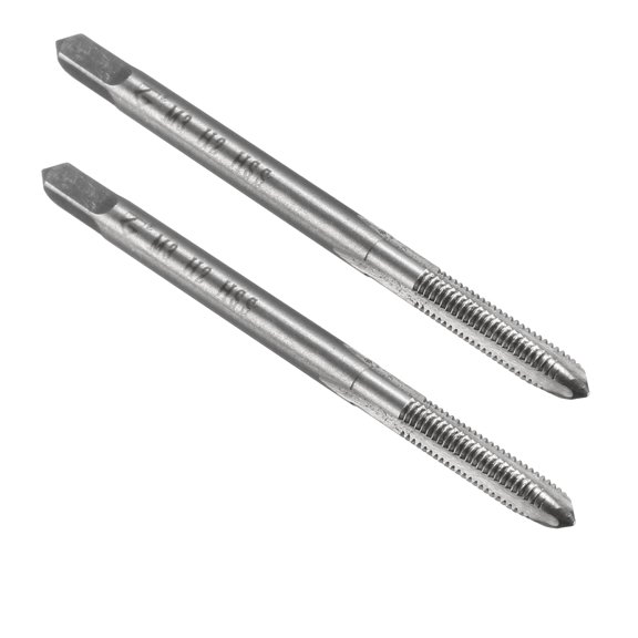 Uxcell 2pcs Metric Taps M3 x 0.5 H2 High Speed Steel Straight Flutes Metric Machine Screw Thread Tap