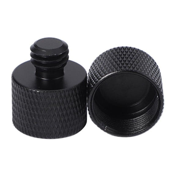 2pcs Mic Stand Adapter 5/8 Female to 3/8 Male Threaded Tripod Mount Screw Adapter Combo Pack for Microphone Mount and Stand