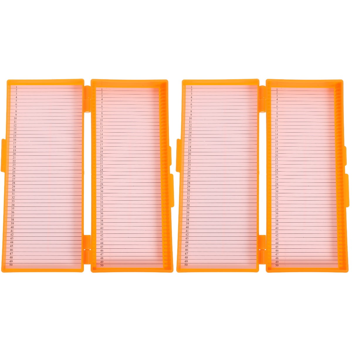 2pcs Microscope Slide Box Glass Slide Storage Box Laboratory Microscope
