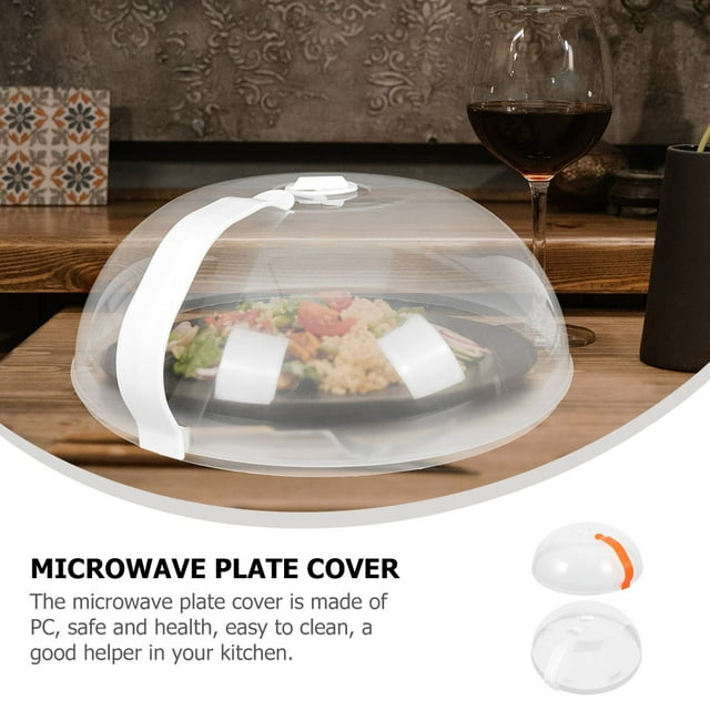 2pcs Microwave Covers Microwave Plate Cover With Handle Microwave