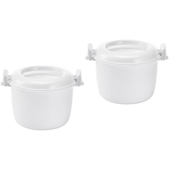 2pcs Microwave Rice Cooker Convenient Multifunctional Microwave Rice Cooker