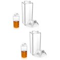 thumbnail image 1 of 2pcs Milk Carton Bottle Clear Milk Bottle Coffee Milk Carton Bottle Portable Reusable Milk Carton Cup Juice Bottle, 1 of 6