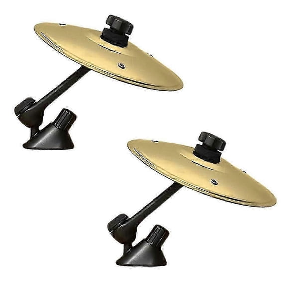 2pcs Mini Car Drum Cymbal Clip-on Air Vent Accessory Musical Decor