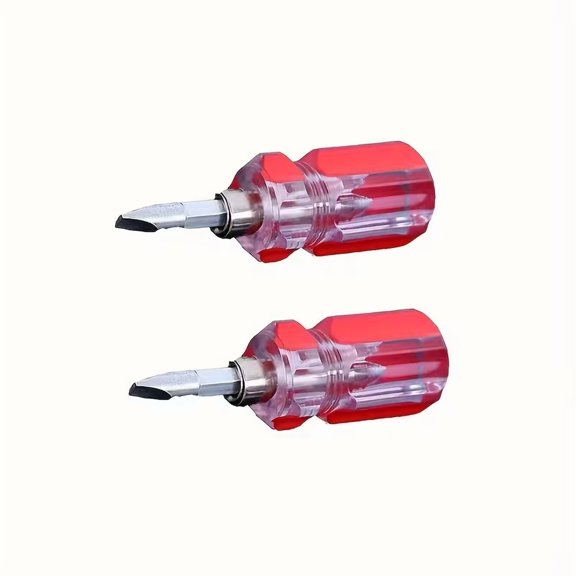2pcs Mini Magnetic Screwdriver Set, Telescoping Pick-Up Tool with Slotted and Phillips Tips, Extendable Screw Extractor