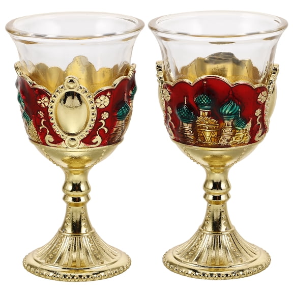 Phenofice Wine Cups Reusable Decorative Drinking Cup Friends 2Pcs