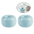 2pcs Mini Personality Simple Ceramics Toothbrush Holder Stand Antislip