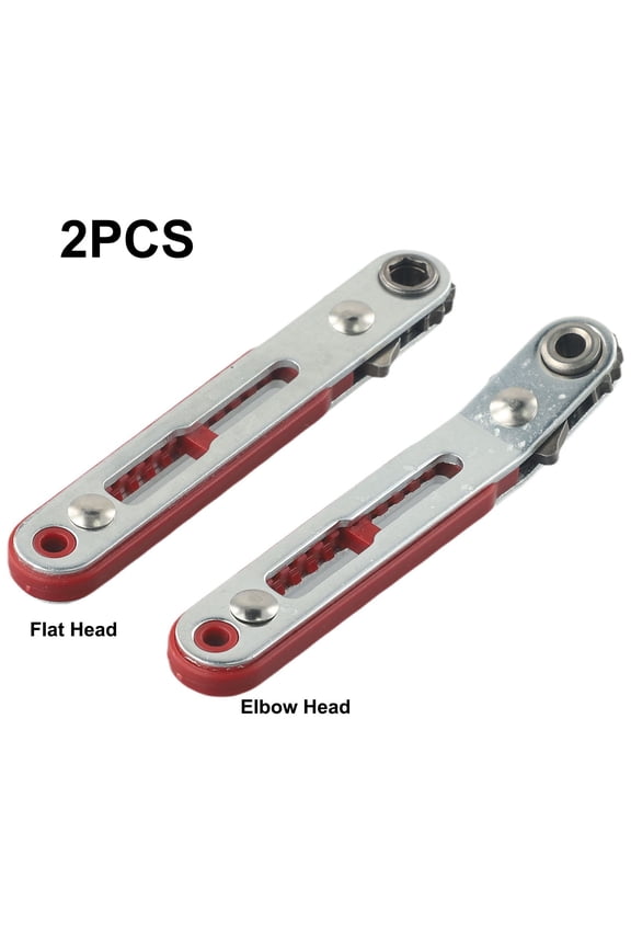 2pcs Mini Ratchet Wrench Screwdriver Set 90 Degree Offset Screwdriver Handle