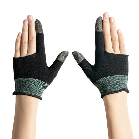 Destyer Mobile Game Gaming Gloves, Black, 2 Pack