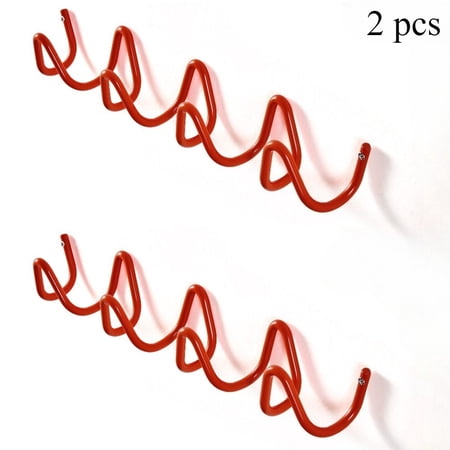 2pcs Modern Scandinavian Wavy Wall Hook Rack 15.75-inch, Multi-Color Wall-Mounted Coat Hat Hanger, Space-Saving Entryway Storage Shelf for Bags, Curved Nordic Home Decor