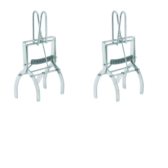 2pcs Mole Traps That Kill ,Mole Trap Easy to Set,Galvanized Steel Scissor Traps for Lawns,Reusable Quick Capture Gopher Vole Outdoor Use(2PC)