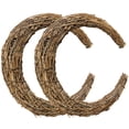 thumbnail image 1 of RENACLIPY Set of 2 Natural Rattan and Iron Wreath Frames for Rustic Craft Supplies and Home Decor, 1 of 8