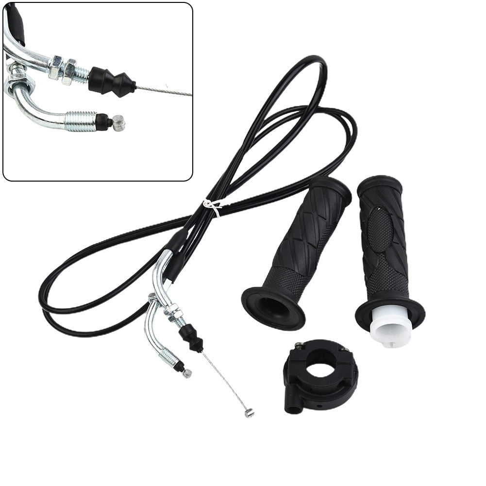 2pcs Moped Scooter Motorcycle Throttle Handle Turn Handlebar Grip Cable Throttle For GY6 125-150CC ATV/Bike